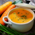 Creme de cenoura com laranja