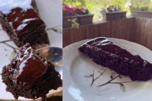 Bolo de chocolate de farinha de amêndoa