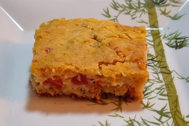 Torta de palmito com tomates sem glúten esem lactose