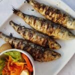 Sardinhas picantes grelhadas