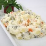 Maionese de batata no micro-ondas