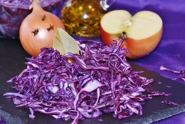 Repolho roxo temperad com especiarias